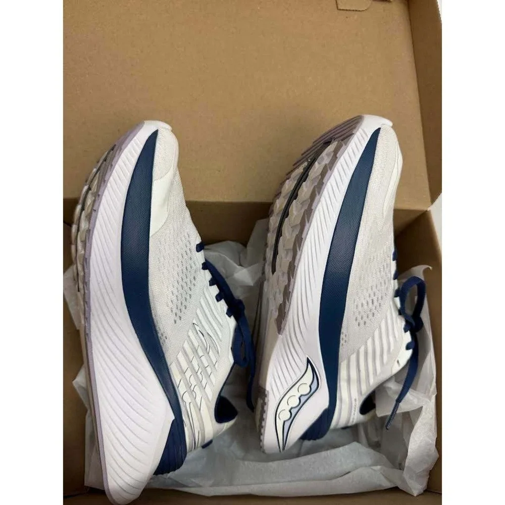 Saucony Endorphin Shift 2 Mens Running‎ Shoes White Navy Blue SIZE-8